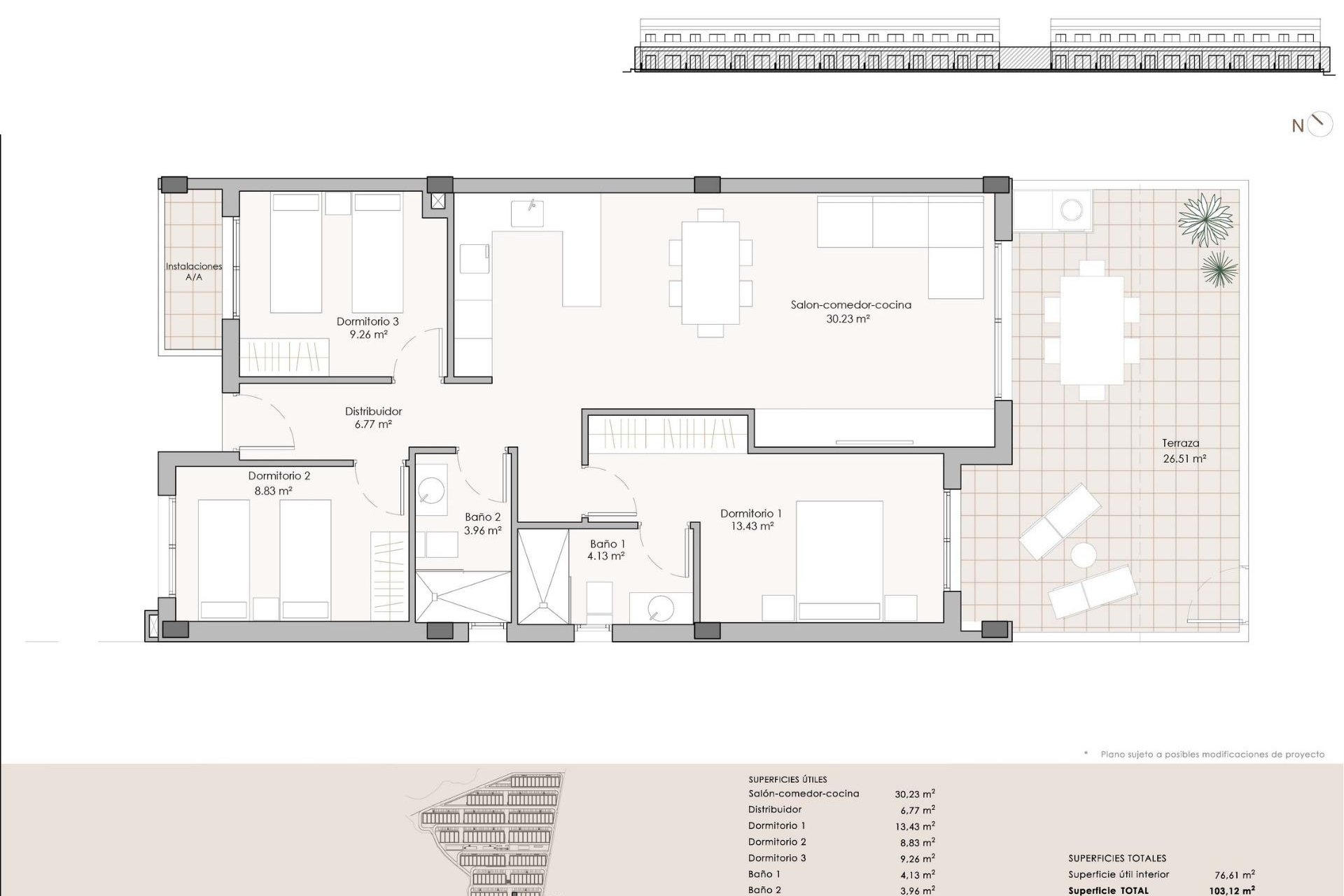 New Build - Apartment / flat - Pulpí - Aguilón Golf