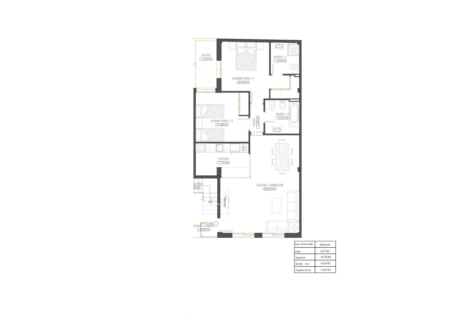 Nouvelle construction - Appartement - Cuevas Del Almanzora - Herrerias