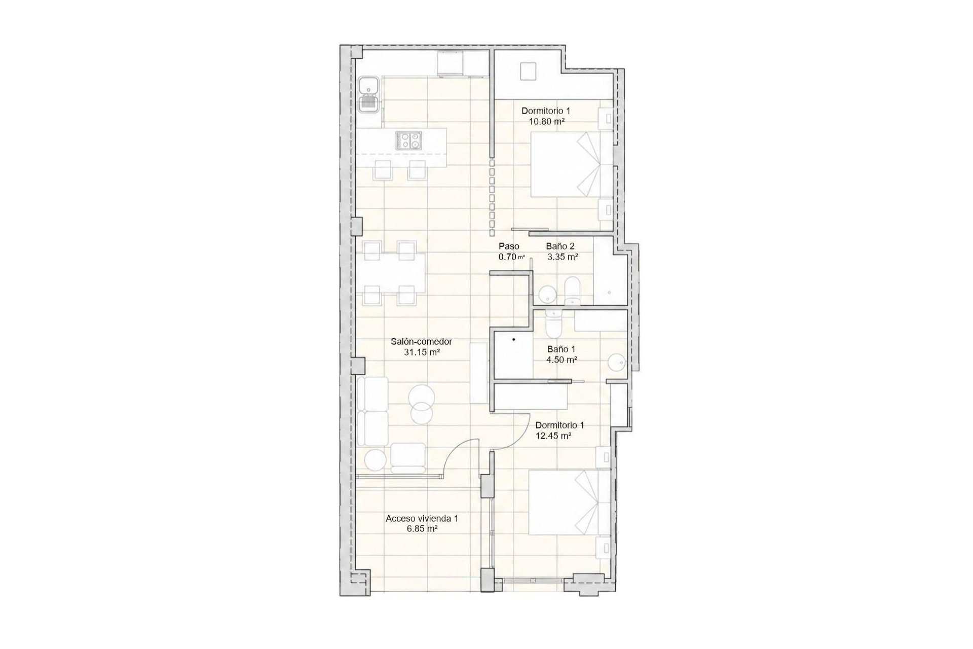 Nouvelle construction - Appartement - San Javier - pueblo