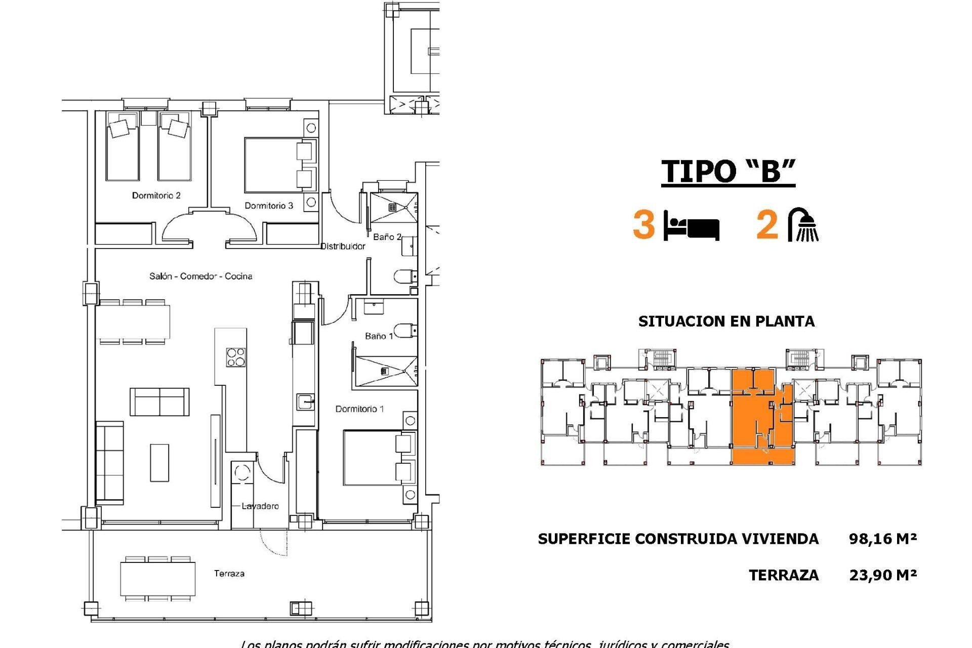 Nouvelle construction - Appartement - San Miguel de Salinas - Pueblo