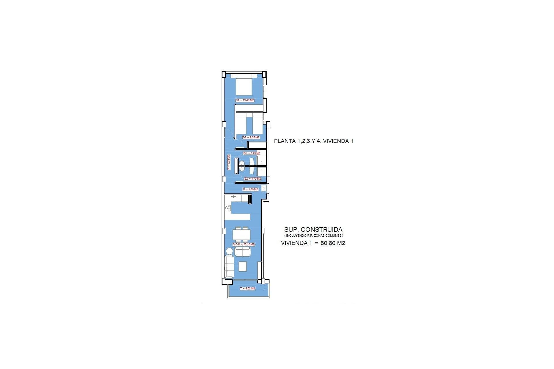 Nouvelle construction - Appartement - Torrevieja - Playa El Acequión