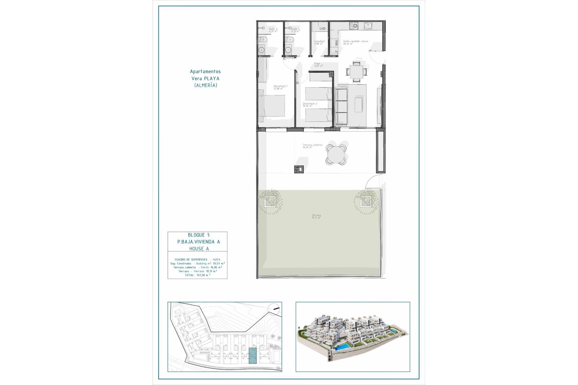 Nouvelle construction - Appartement - Vera - Pueblo Salinas