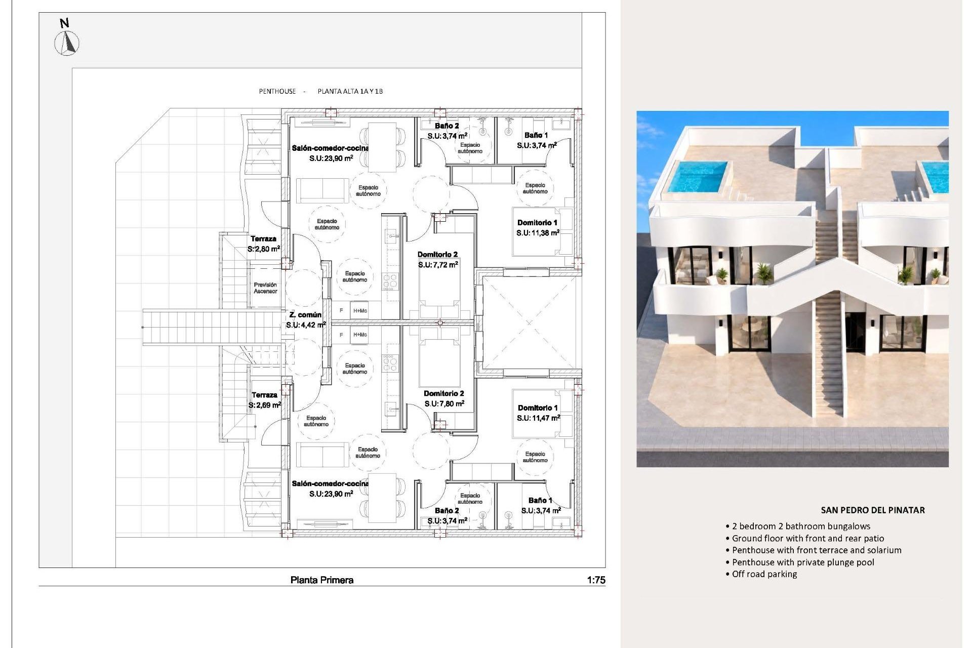 Nouvelle construction - Bungalow - San Pedro del Pinatar - Los Peñascos
