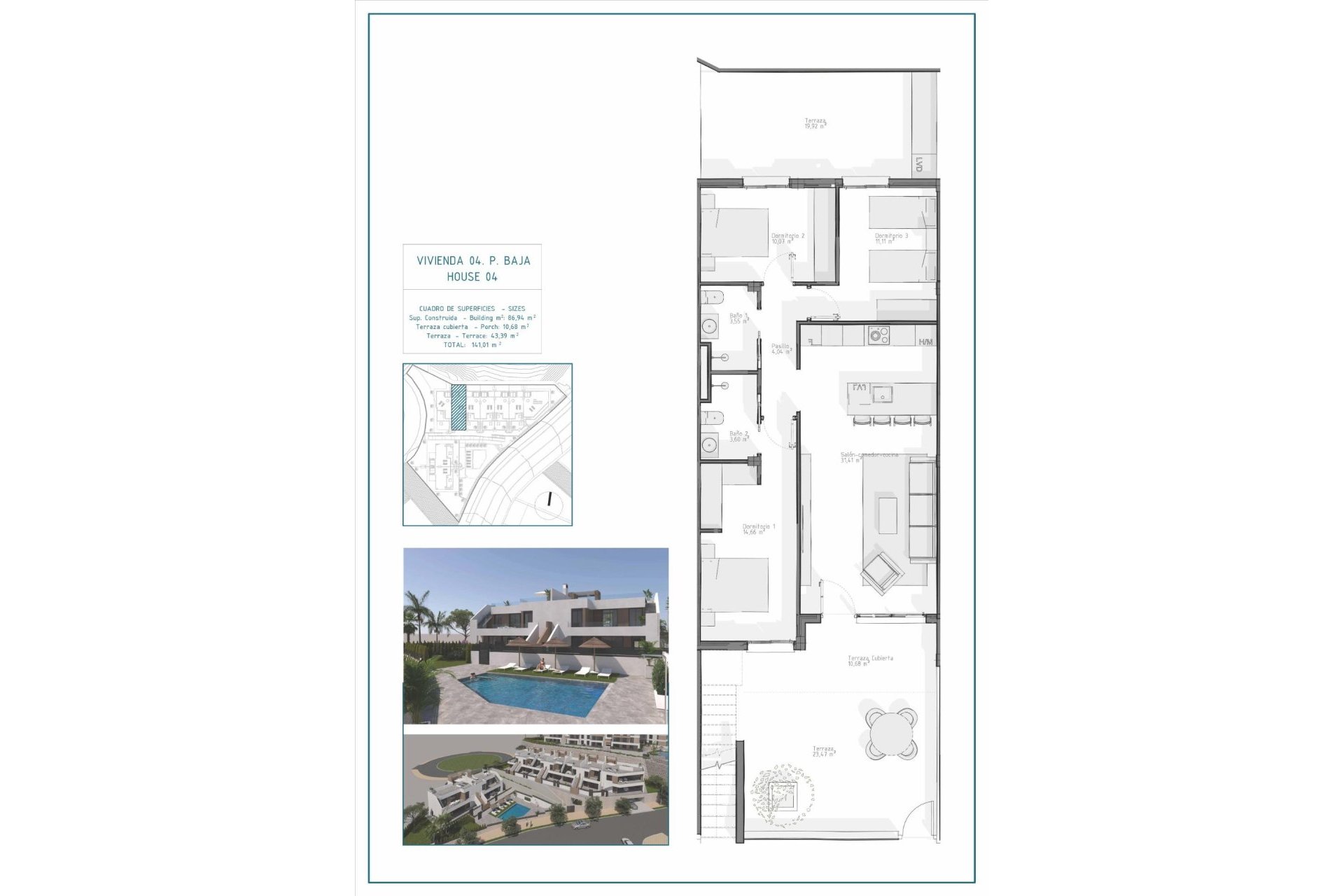 Obra nueva - Bungalow - Vera - Pueblo Salinas
