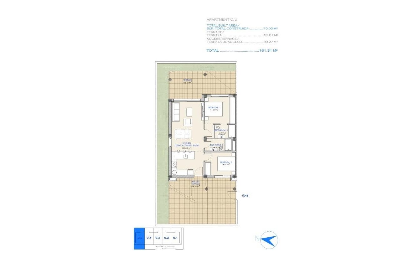 New Build - Apartment / flat - Los Alcazares - Serena Golf
