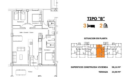 New Build - Apartment / flat - San Miguel de Salinas - Pueblo