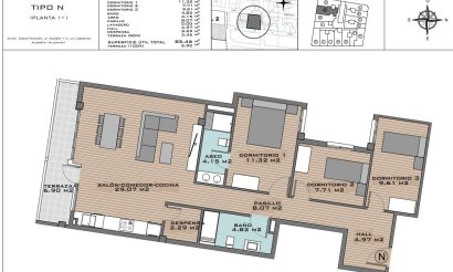 New Build - Apartment / flat - Algorfa - Pueblo