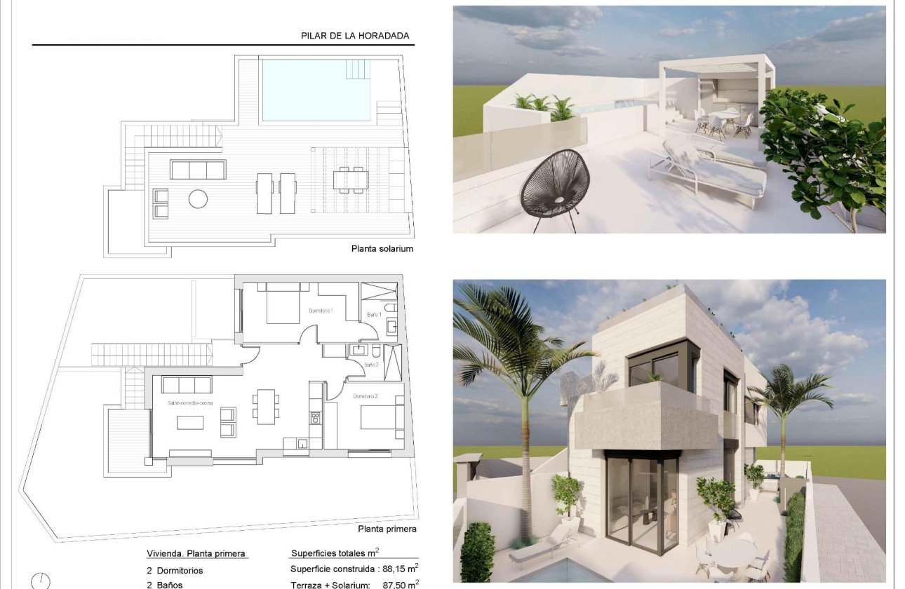 New Build - Bungalow - Pilar de la Horadada - pueblo