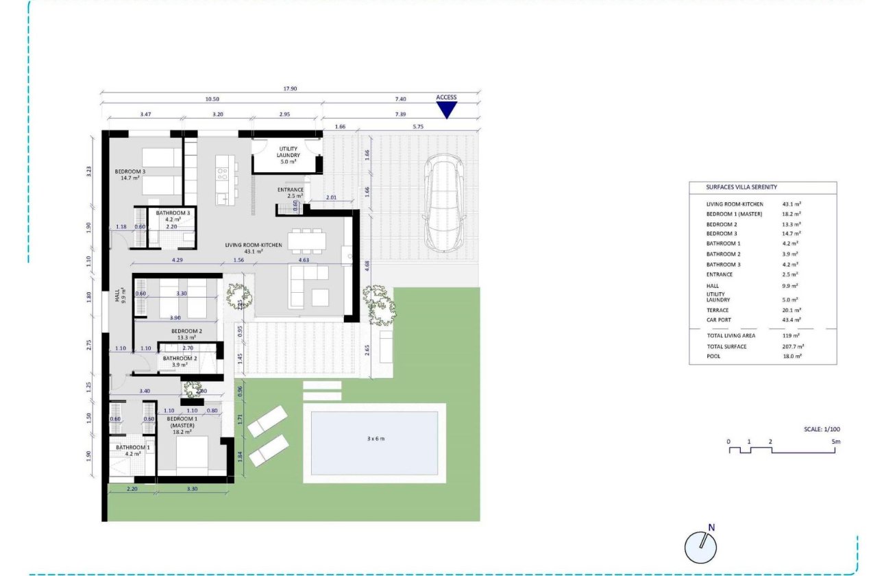 Obra nueva - Villa - Baños y Mendigo - Altaona Golf
