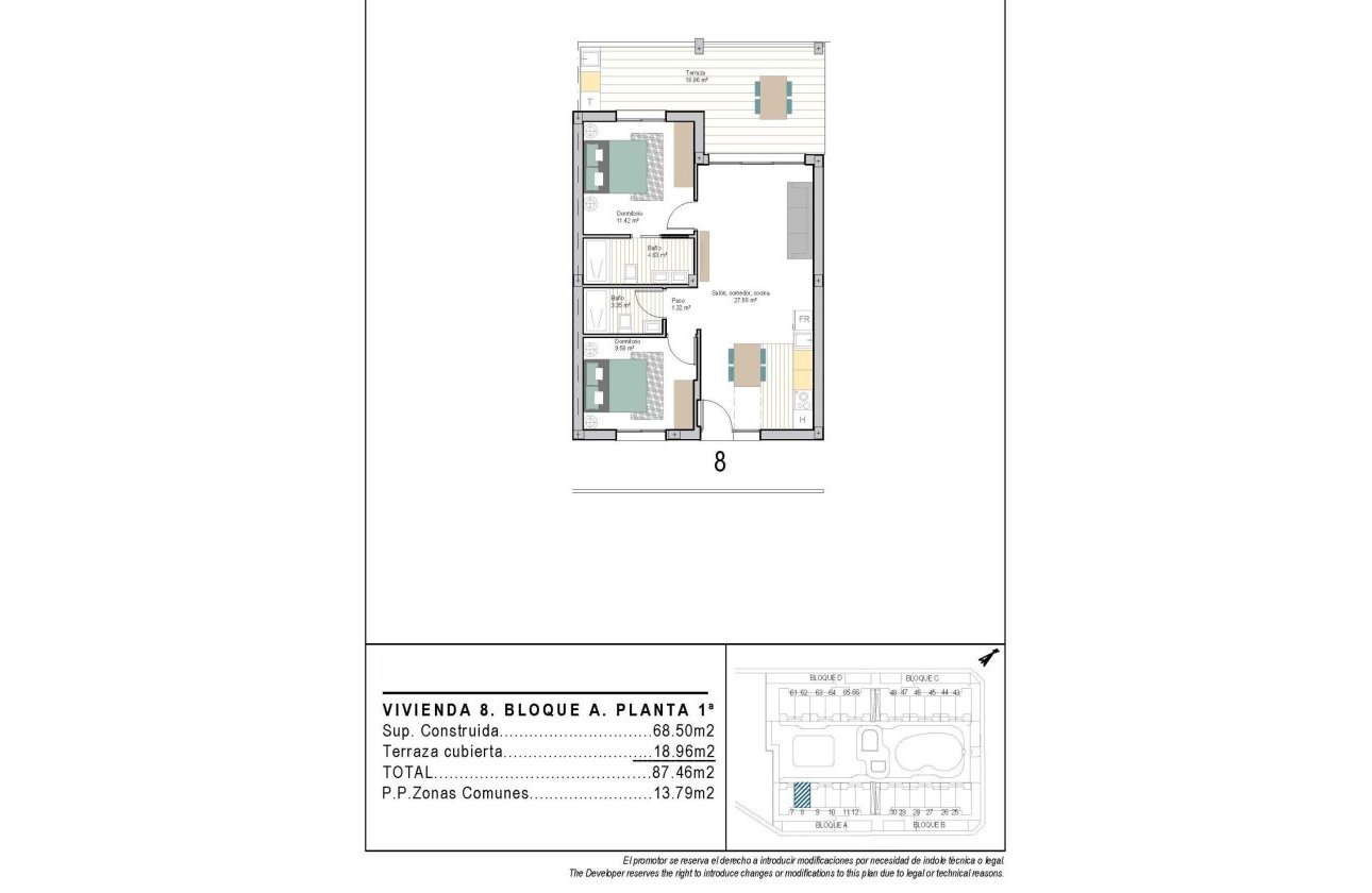 Obra nueva - Apartamento / piso - Torre Pacheco - San Cayetano