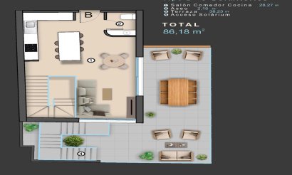 Nouvelle construction - Attique - Torrevieja - Centro