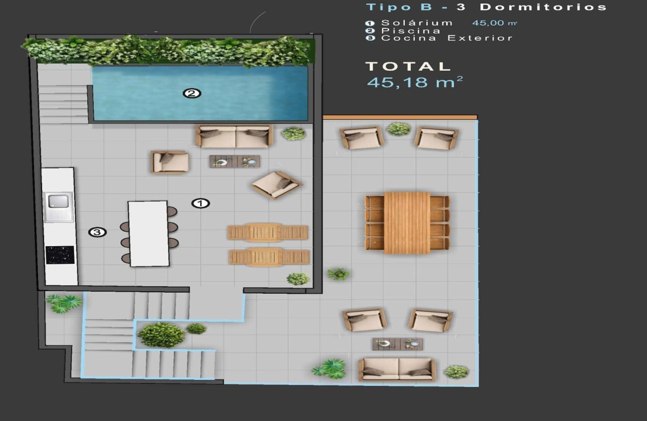 Nouvelle construction - Attique - Torrevieja - Centro