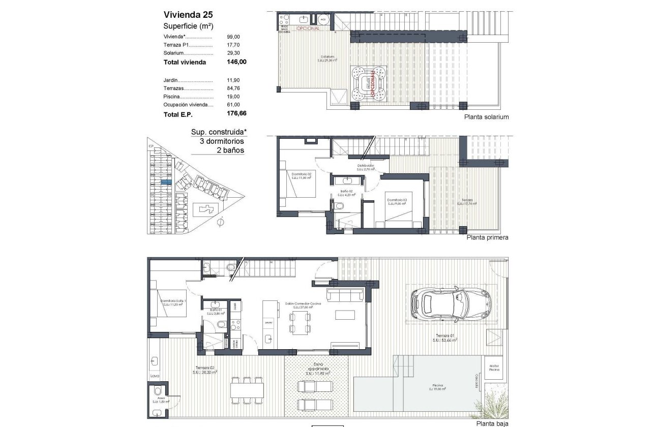 New Build - Townhouse - Los Alcazares - Serena Golf