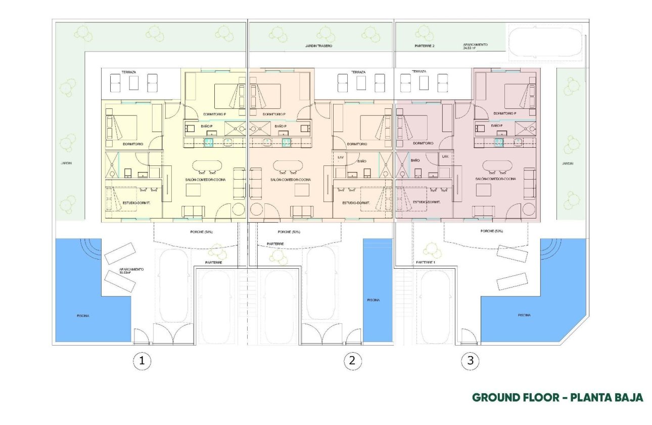 New Build - Bungalow - Pilar de la Horadada - parques de Andromeda