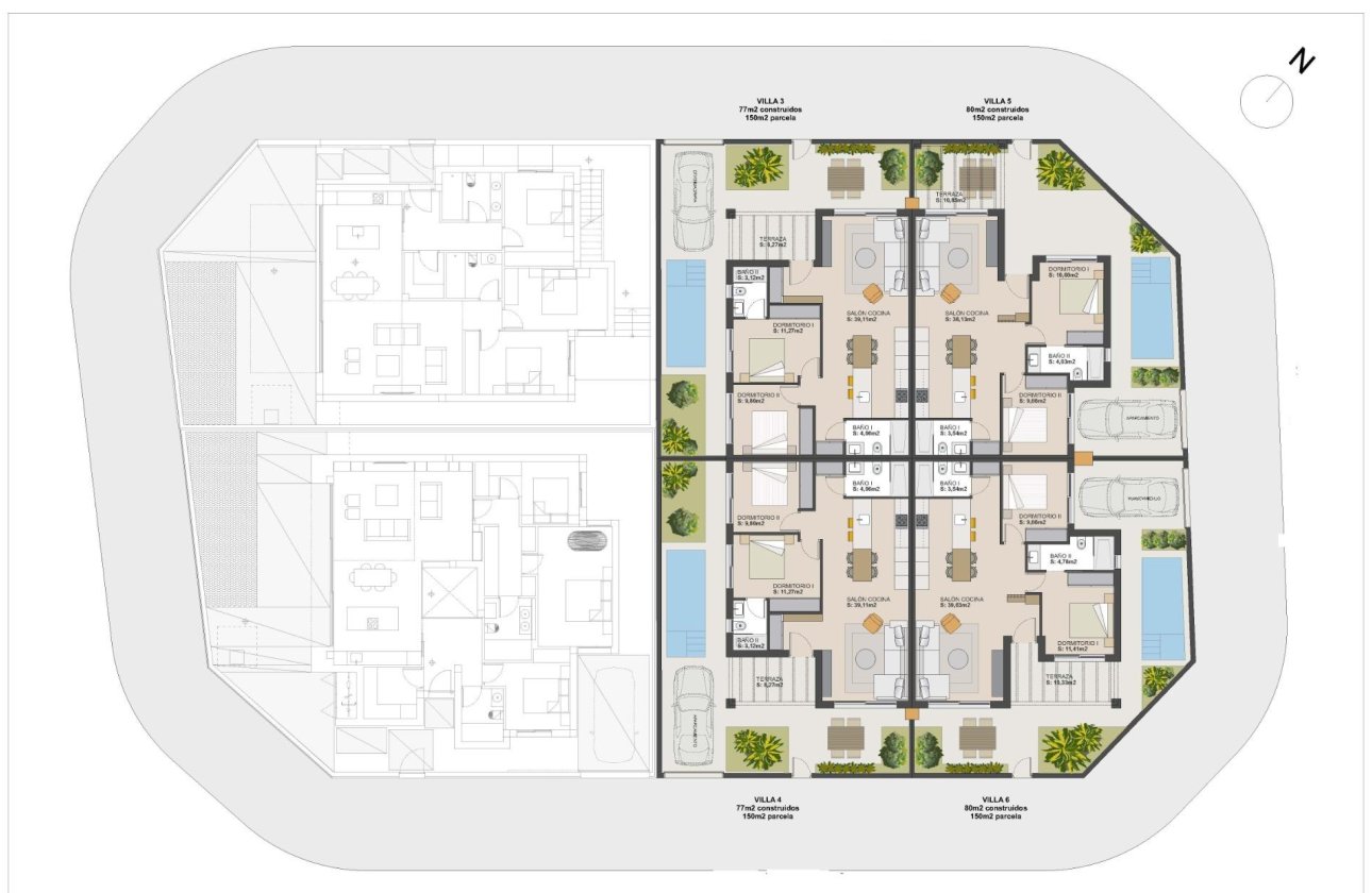 Nouvelle construction - Maison de ville - Torre Pacheco - El Alba