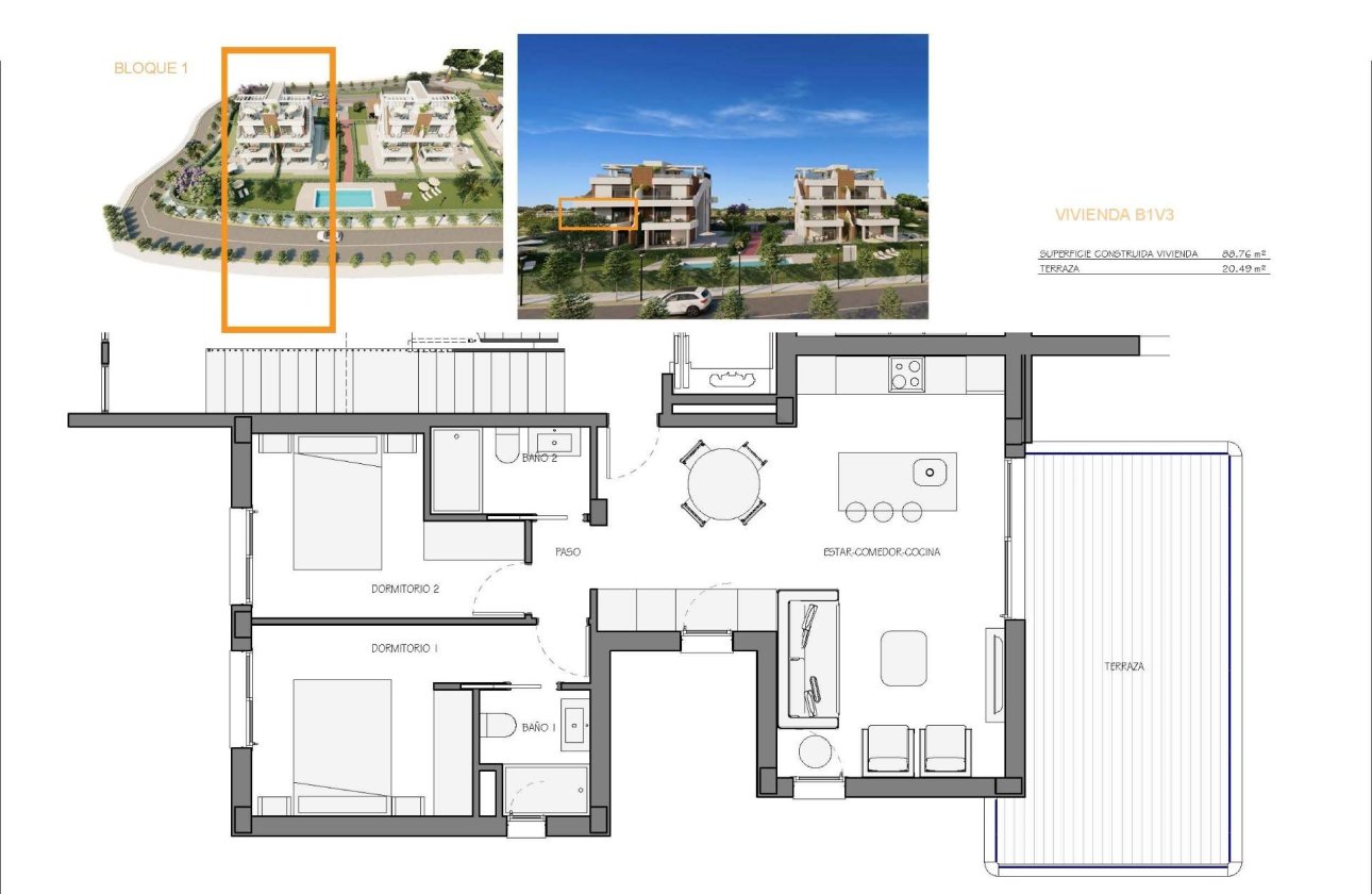 New Build - Apartment / flat - Fuente Álamo - Hacienda del Alamo