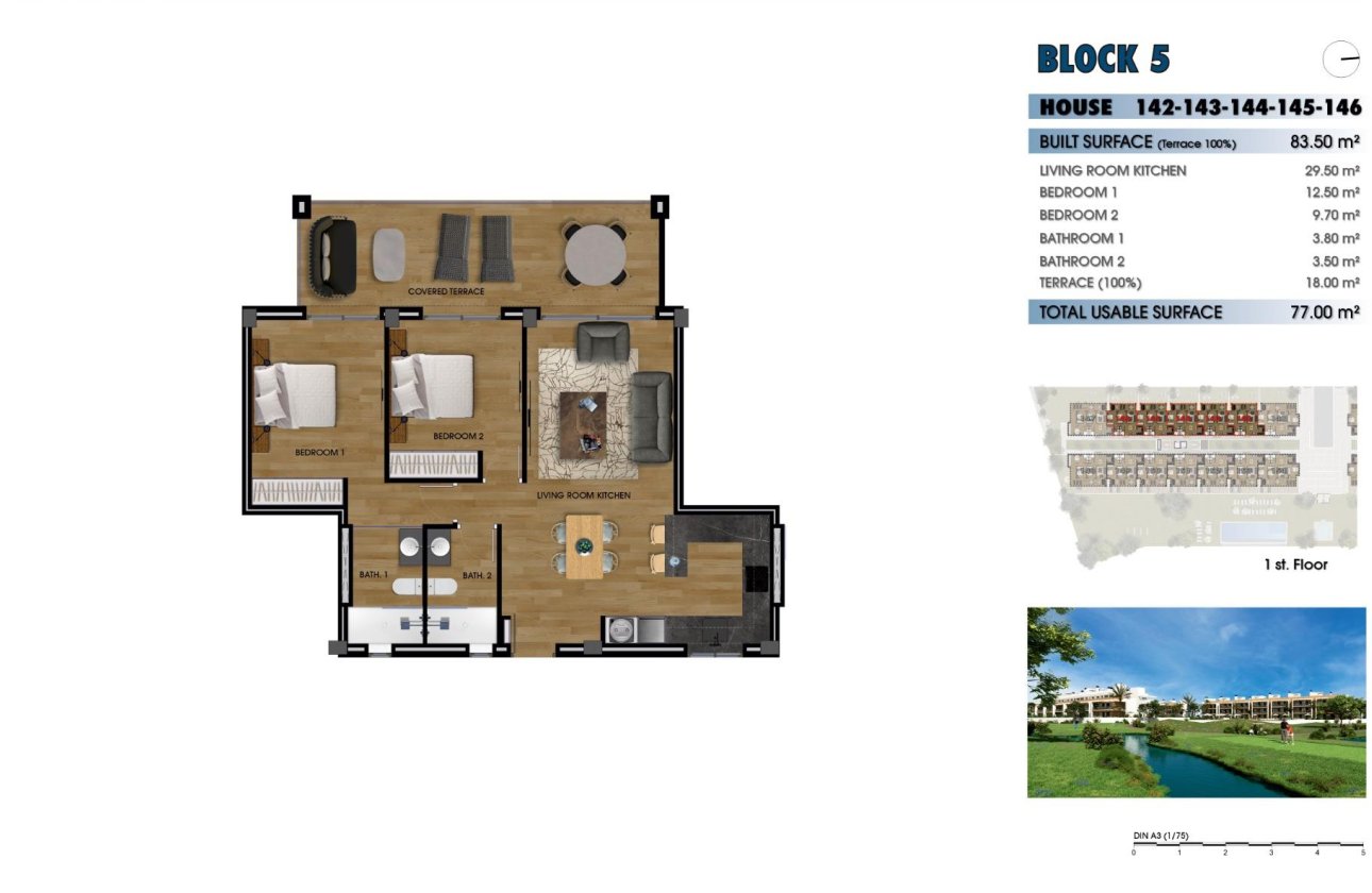 New Build - Apartment / flat - Los Alcazares - La Serena Golf