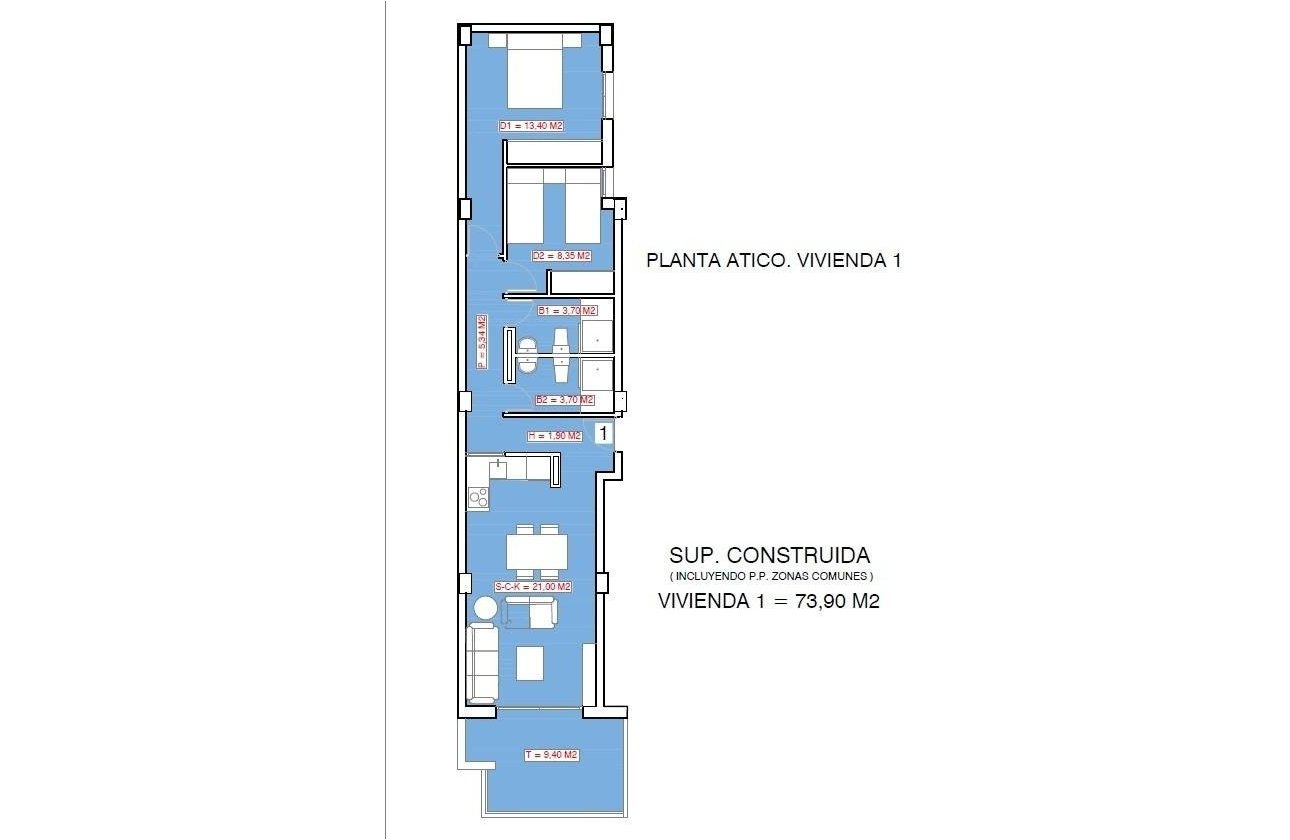New Build - Penthouse - Torrevieja - Playa El Acequión