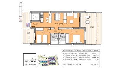 Resale - Apartment / flat - Orihuela Costa - Playa Flamenca