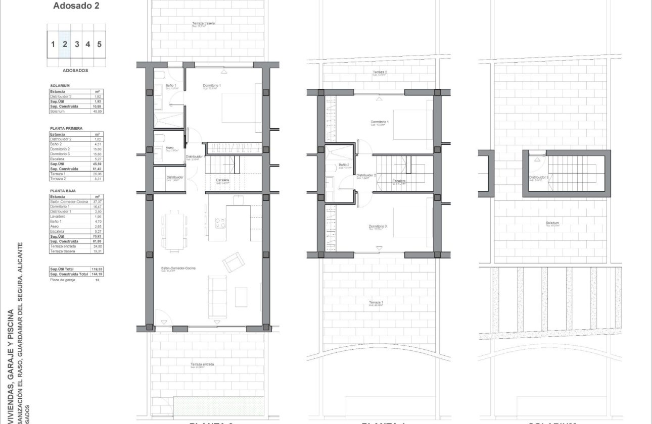 New Build - Townhouse - Guardamar del Segura - El Raso