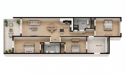 Resale - Apartment / flat - Torrevieja - Los Frutales