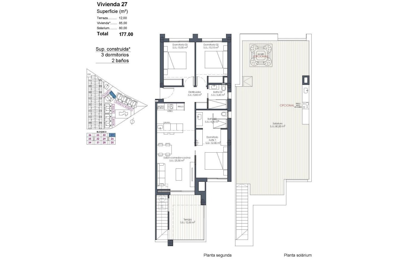 New Build - Penthouse - Los Alcazares - Serena Golf