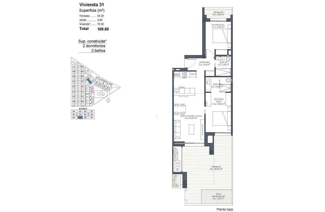 New Build - Apartment / flat - Los Alcazares - Serena Golf