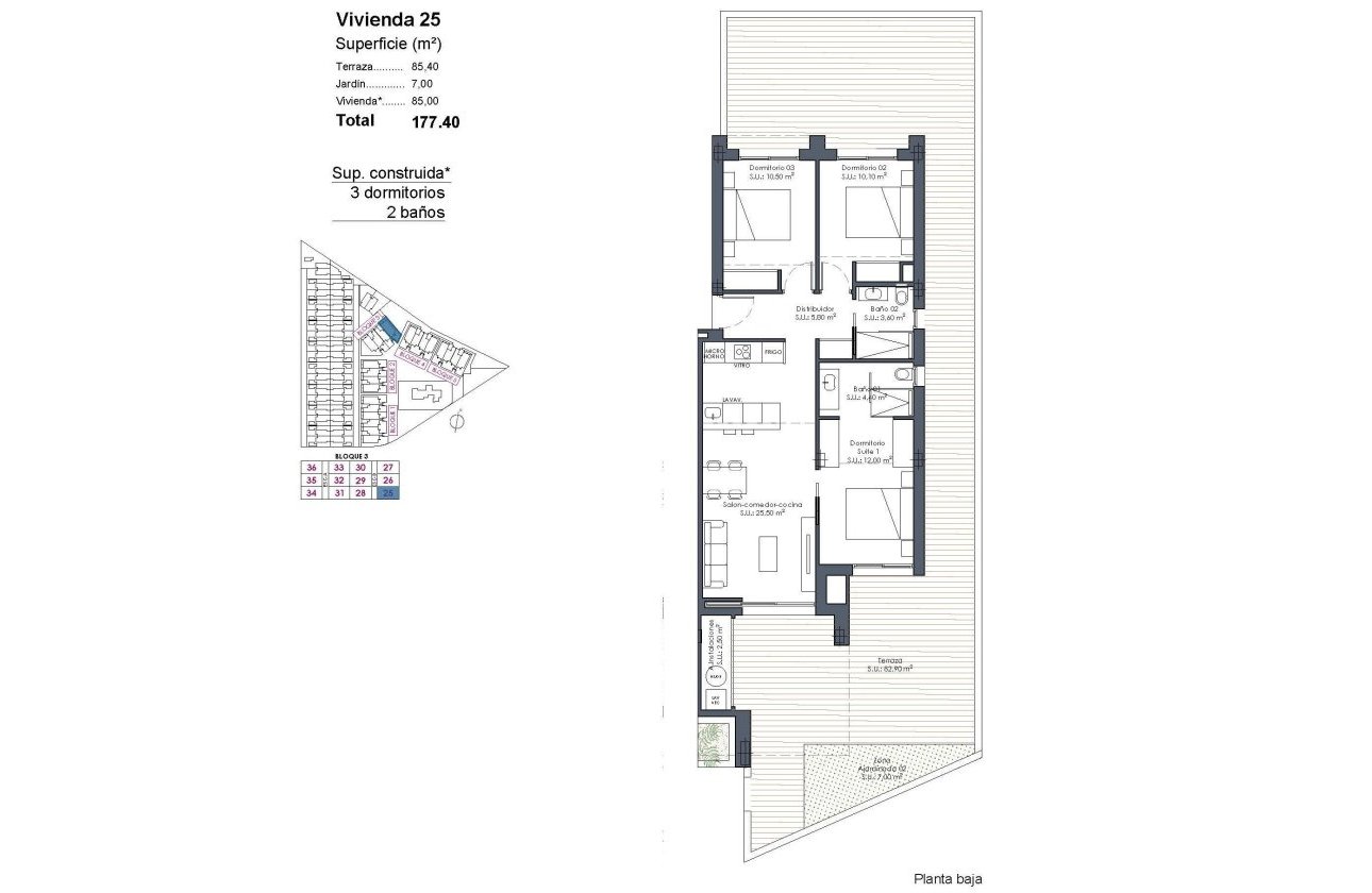 New Build - Apartment / flat - Los Alcazares - Serena Golf