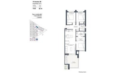 New Build - Apartment / flat - Los Alcazares - Serena Golf