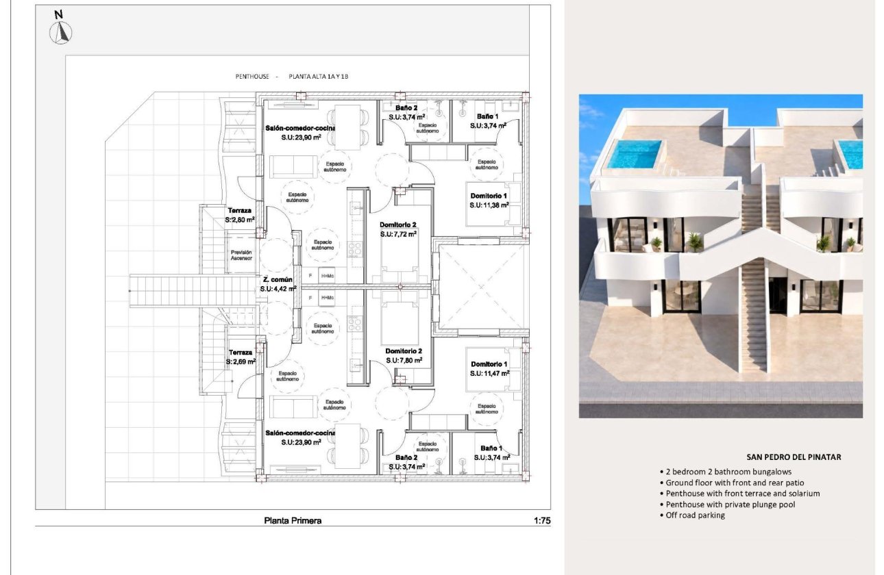 Nouvelle construction - Bungalow - San Pedro del Pinatar - Los Peñascos