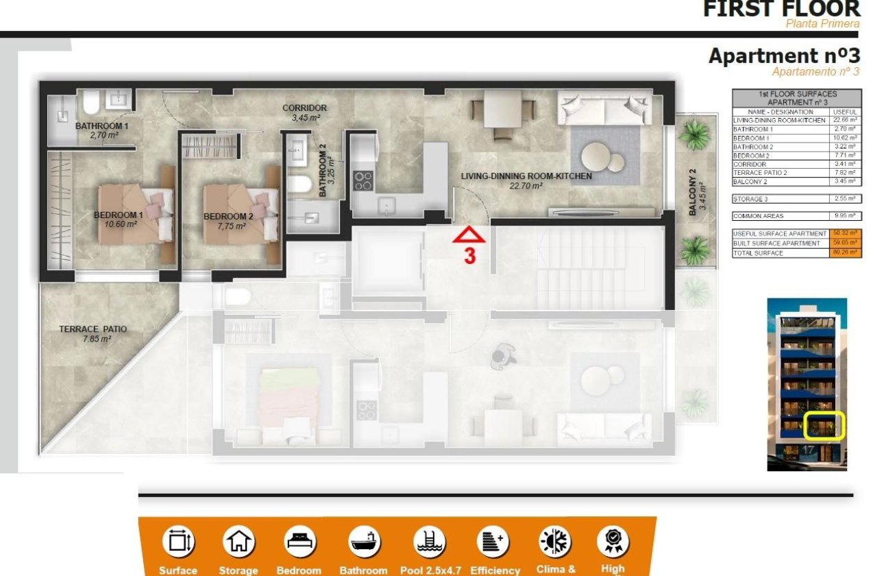 Obra nueva - Apartamento / piso - Torrevieja - Playa del Acequión