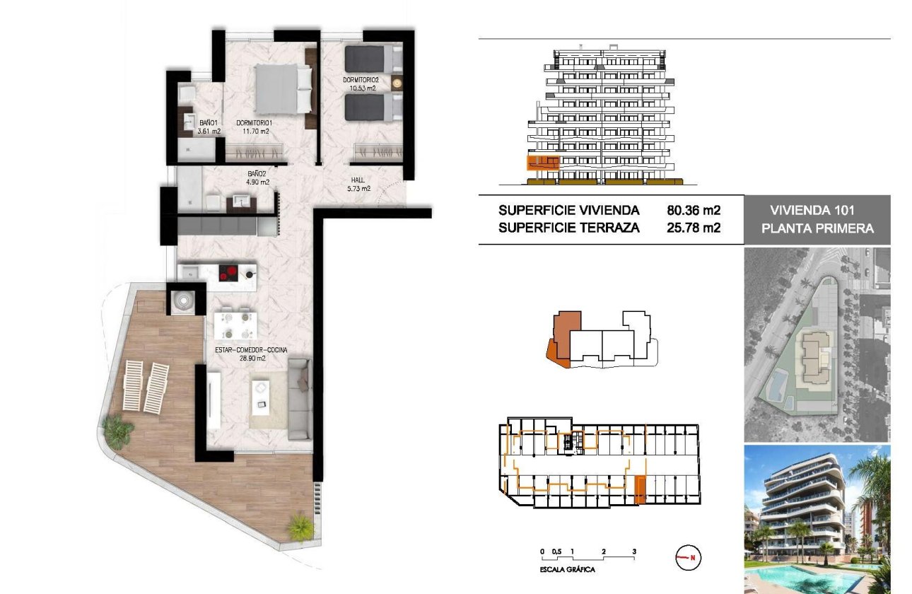New Build - Apartment / flat - Guardamar del Segura - Puerto