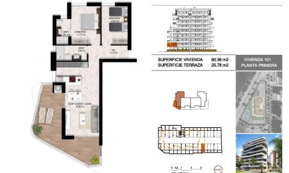 New Build - Apartment / flat - Guardamar del Segura - Puerto