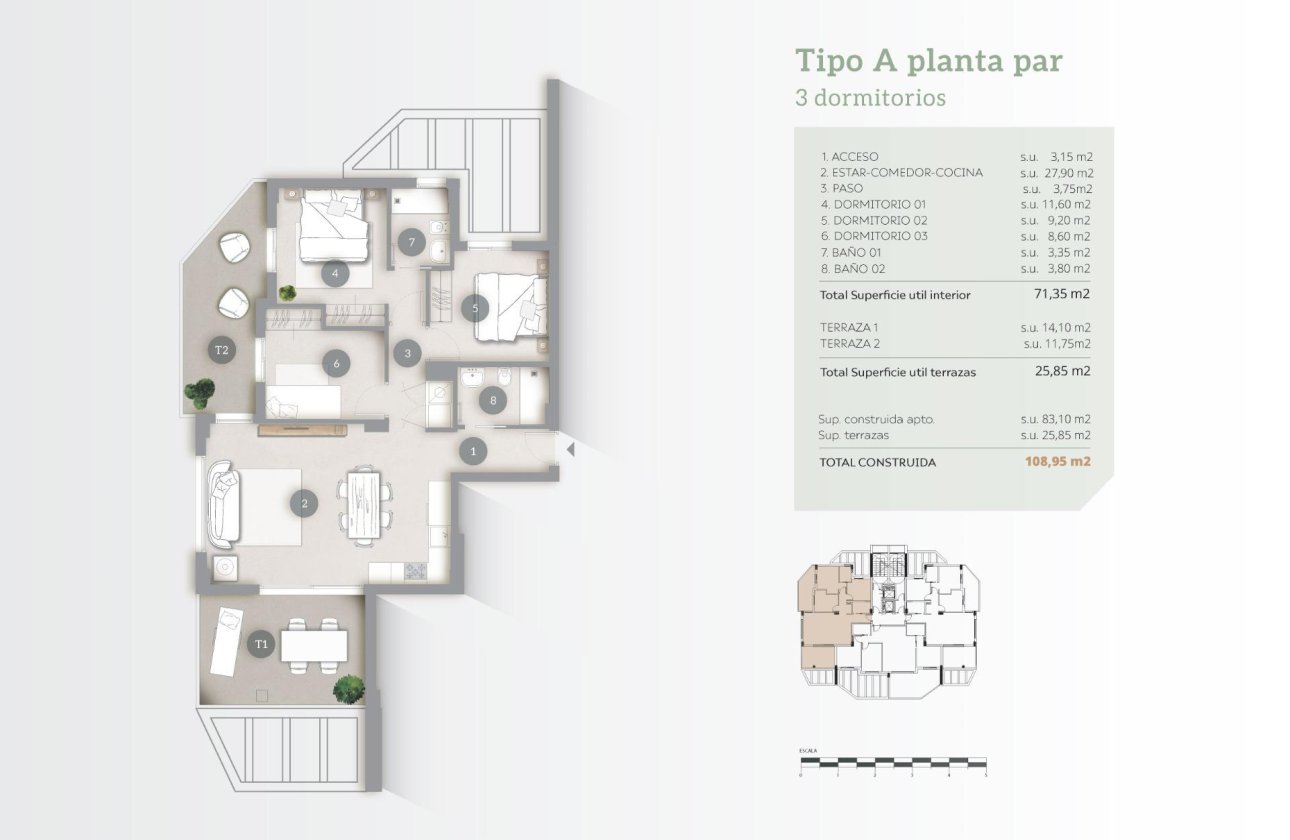 Nouvelle construction - Appartement - Calpe - Playa Cantal Roig