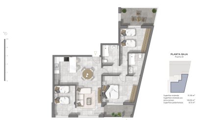 New Build - Apartment / flat - Guardamar del Segura - Pueblo