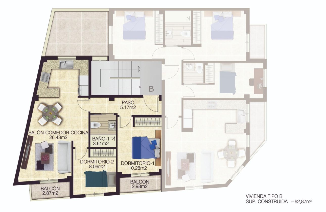 New Build - Apartment / flat - Jacarilla - pueblo