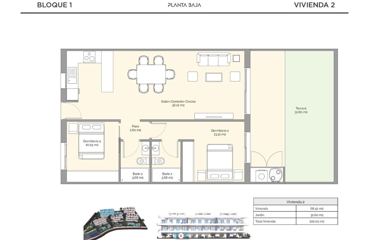 Obra nueva - Apartamento / piso - Finestrat - Puig Campana Golf