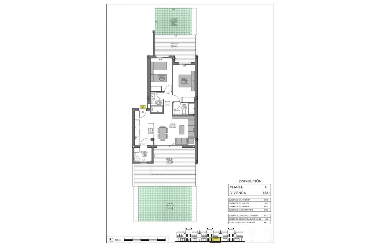 Obra nueva - Bungalow - Algorfa - La Finca Golf