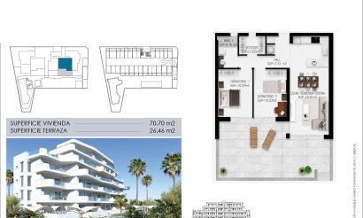 New Build - Apartment / flat - Pilar de la Horadada - Mil Palmeras