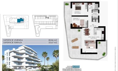 Nouvelle construction - Attique - Pilar de la Horadada - Mil Palmeras