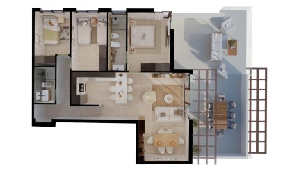 New Build - Apartment / flat - Vera - Vera Playa